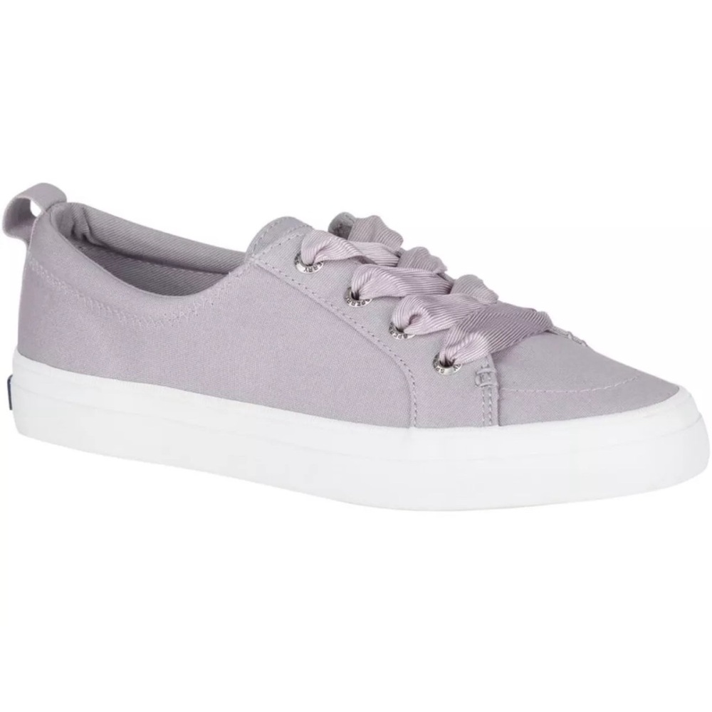 Sperry Crest Vibe Satin Lace Sneakers Lavender Size 5 - In Original Box